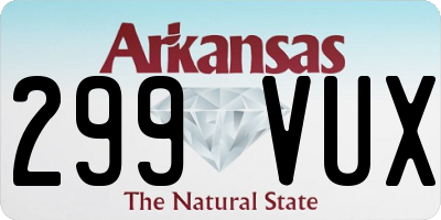 AR license plate 299VUX