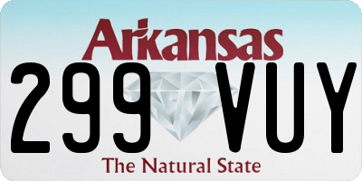 AR license plate 299VUY