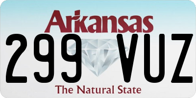 AR license plate 299VUZ