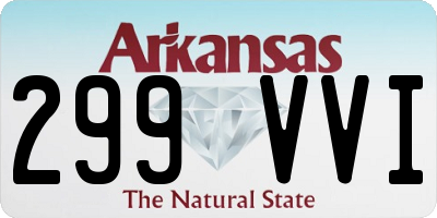 AR license plate 299VVI