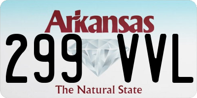 AR license plate 299VVL
