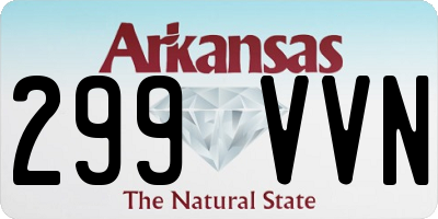 AR license plate 299VVN