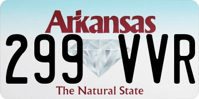 AR license plate 299VVR