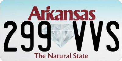 AR license plate 299VVS