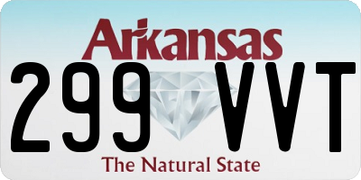 AR license plate 299VVT