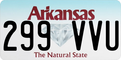 AR license plate 299VVU