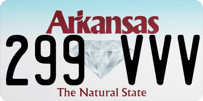 AR license plate 299VVV