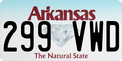 AR license plate 299VWD