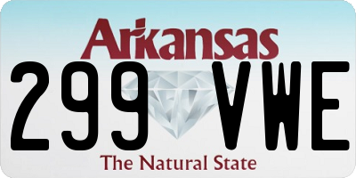 AR license plate 299VWE