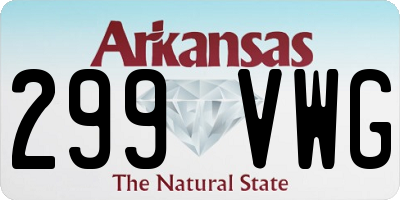 AR license plate 299VWG