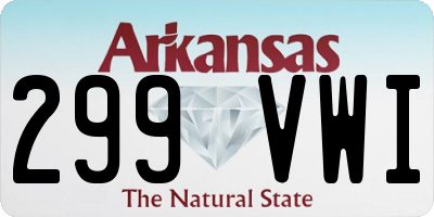 AR license plate 299VWI