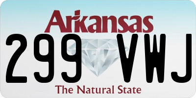 AR license plate 299VWJ