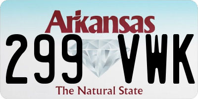 AR license plate 299VWK