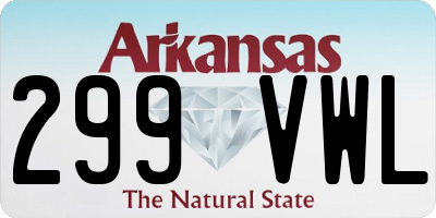 AR license plate 299VWL