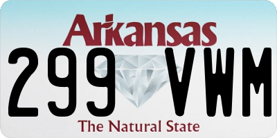 AR license plate 299VWM