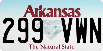 AR license plate 299VWN