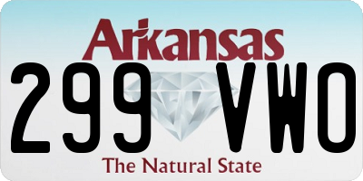 AR license plate 299VWO