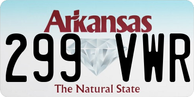 AR license plate 299VWR