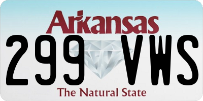 AR license plate 299VWS