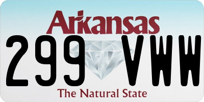 AR license plate 299VWW