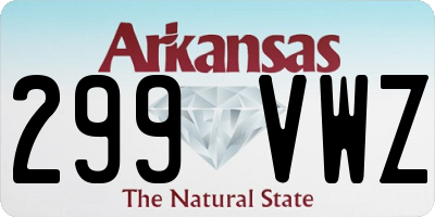 AR license plate 299VWZ