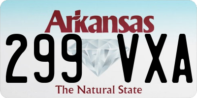 AR license plate 299VXA