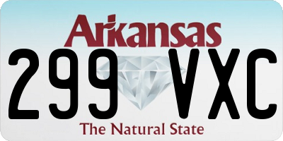 AR license plate 299VXC