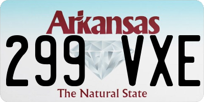 AR license plate 299VXE