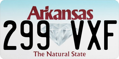 AR license plate 299VXF