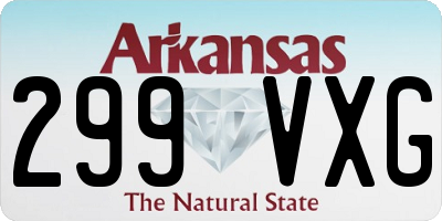 AR license plate 299VXG
