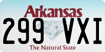 AR license plate 299VXI