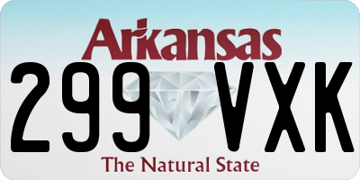 AR license plate 299VXK