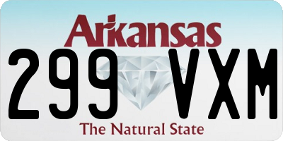 AR license plate 299VXM