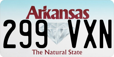 AR license plate 299VXN