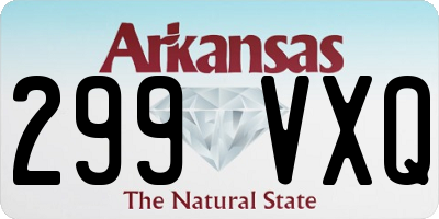 AR license plate 299VXQ