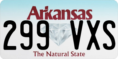 AR license plate 299VXS