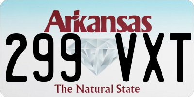 AR license plate 299VXT