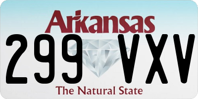 AR license plate 299VXV