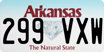 AR license plate 299VXW