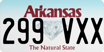 AR license plate 299VXX