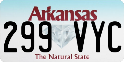 AR license plate 299VYC