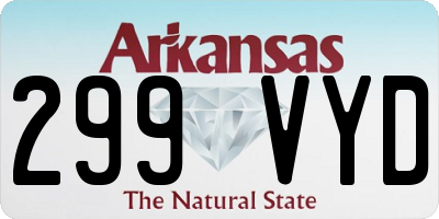 AR license plate 299VYD