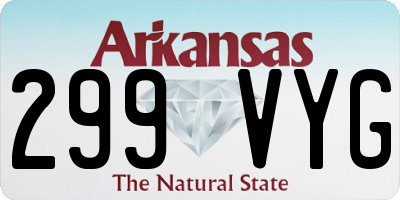 AR license plate 299VYG