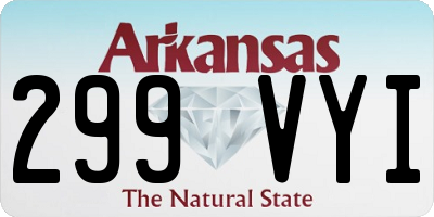 AR license plate 299VYI