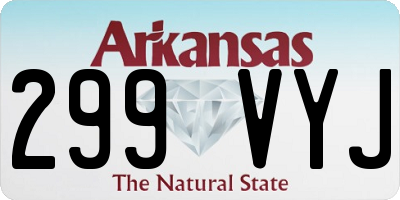 AR license plate 299VYJ