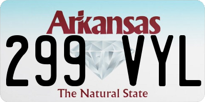 AR license plate 299VYL