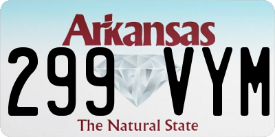 AR license plate 299VYM