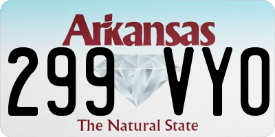 AR license plate 299VYO