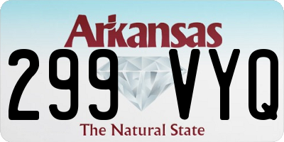 AR license plate 299VYQ
