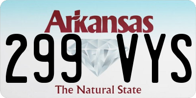 AR license plate 299VYS